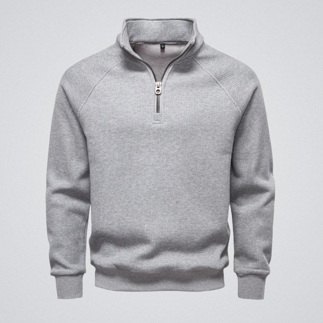 Édouard | Pull zippé doublé polaire – chaleur, style et confiance pour l’hiver