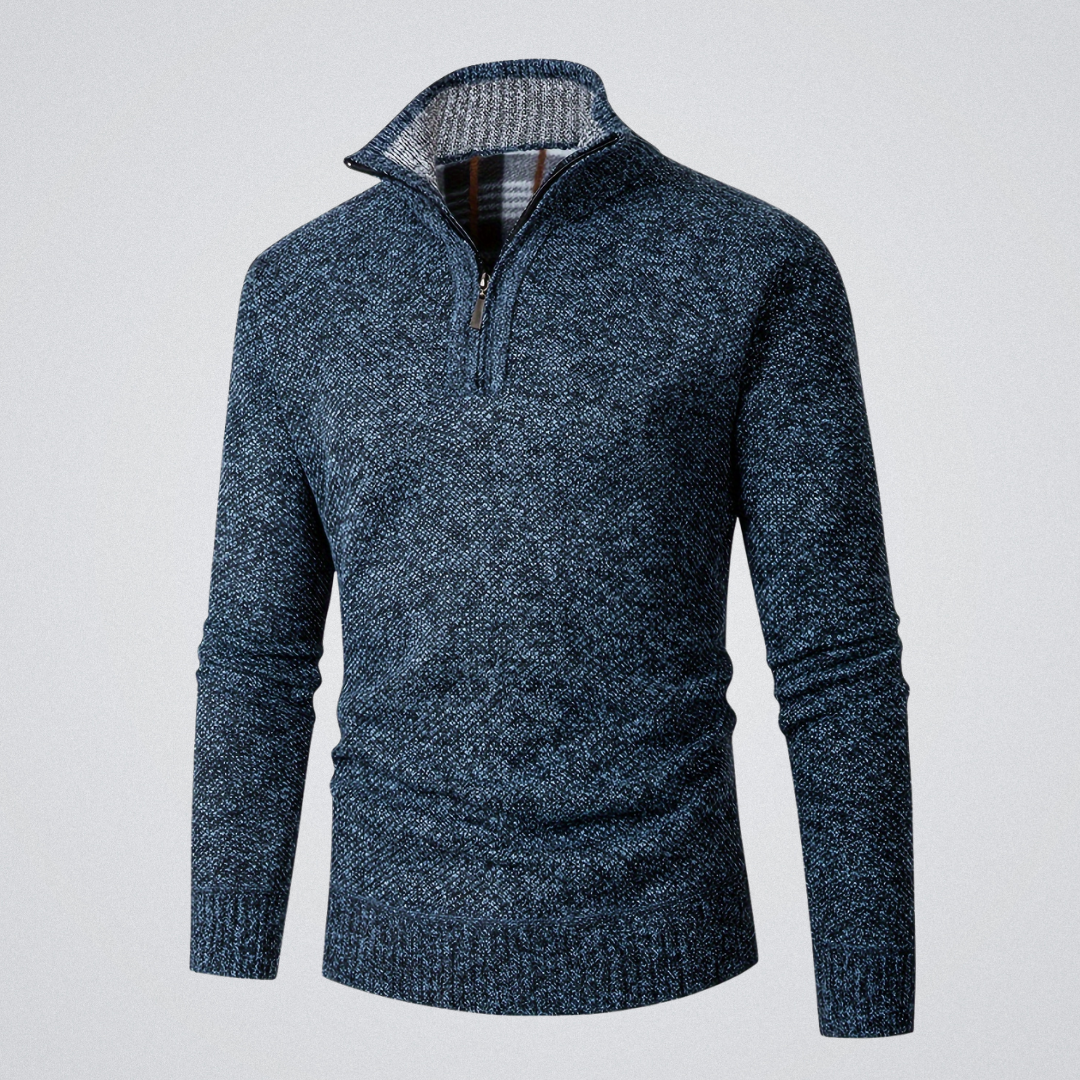 Marcel | Pull à col montant zippé – chaleur, élégance et confort d’hiver