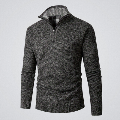 Marcel | Pull à col montant zippé – chaleur, élégance et confort d’hiver
