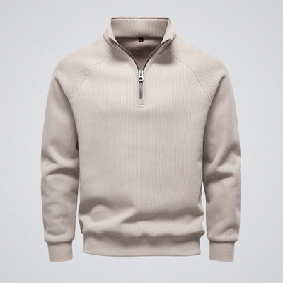 Édouard | Pull zippé doublé polaire – chaleur, style et confiance pour l’hiver