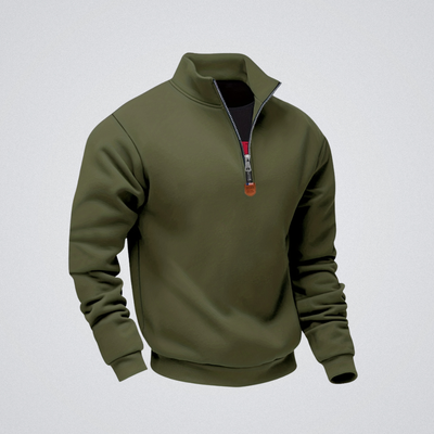 Léo | Sweat zippé à col montant – chaleur, élégance et confort au quotidien