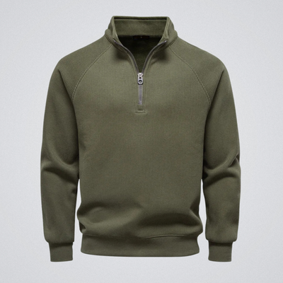 Édouard | Pull zippé doublé polaire – chaleur, style et confiance pour l’hiver