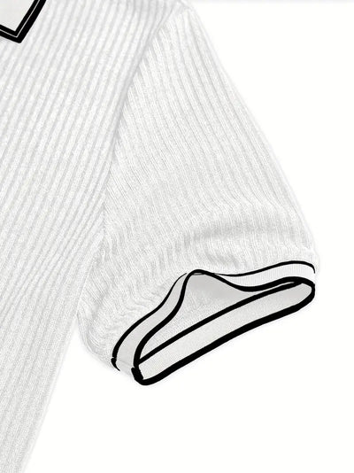 Noëlle™ | Polo élégant à manches courtes