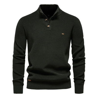 Damien™ | Pull Col Haut Élégant
