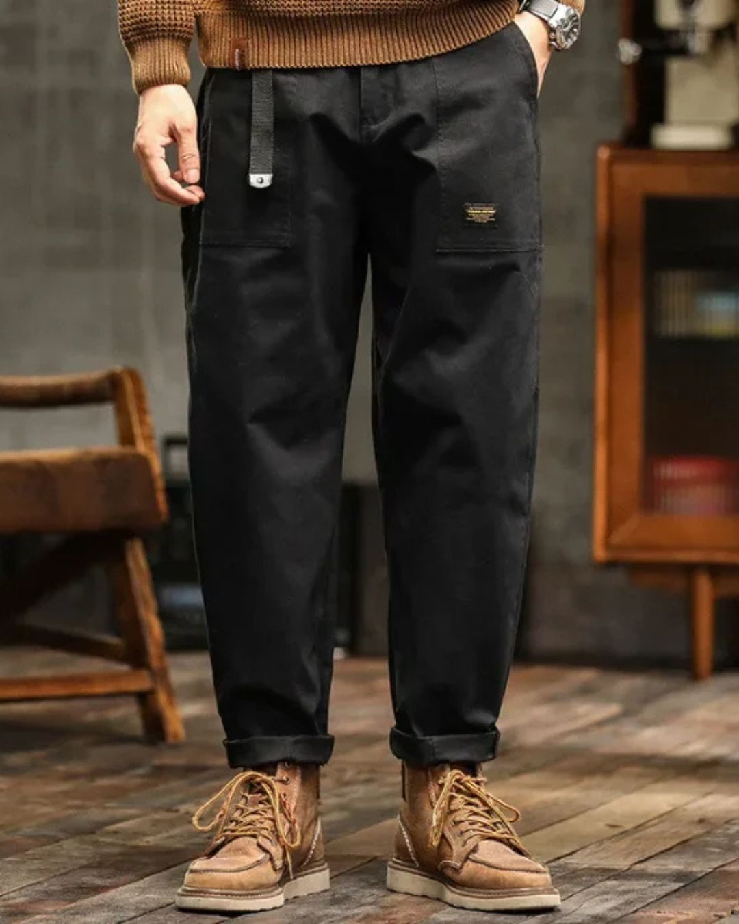 ROSSI ROMA | PANTALONI CARGO CLASSICI